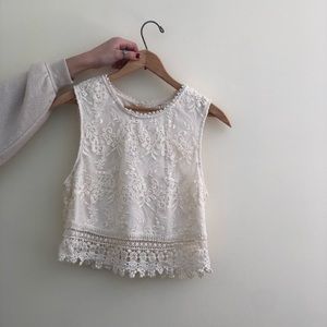 Lace tank top